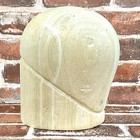 Vintage Balsa Wood Millinery Hat Block Mold  22  Hat Or Wig Making Head Block 