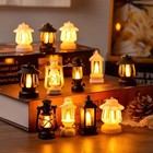 Mini Led Retro Lantern Dollhouse Light 6 5cm Vintage Metal Miniature Lamp