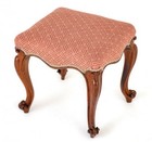 Rosewood Stool Victorian Seat 1860