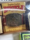 Vtg English Leather Lot After Shave Cologne Gift Set  Soap On Rope Lime Buckle