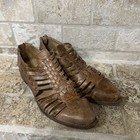 Bed Stu Las Cruces Brown Leather Huarache Woven Sandals Shoes Flats Size 8 