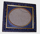 Rare Victorian Gothic 1800   s Guilloche-design Antique Wood Gesso Frame Rare 