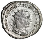 Trebonianus Gallus Ar Antoninianus  pietas  Hands Raised  Good Very Fine