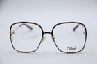 New Chloe Ch 0147o 001 Black Gold Gunmetal Authentic Frames Eyeglasses 56-17