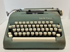 Smith-corona Sterling Typewriter Sage Green W  Case   Brush Vintage 1960   s
