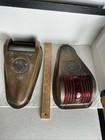 Vintage Pair  Perko Perkins Marine Brass Sidelight Navigational  Light  Lantern