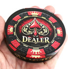 New 3  Acrylic Dealer Button - Poker Dealer texas Hold em By Chipdaddy