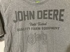John Deere Field Tested Youth Large  14-16  Gray T-shirt