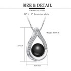 Urn Pendant Necklace Teardrop Cremation Jewelry For Ashes Memorial Keepsake Gift
