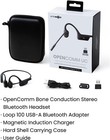 Aftershokz Opencomm Bluetooth Wireless Headset Bone Conduction - Black  asc100 