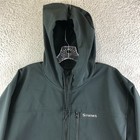 Simms Rogue Fleece Hoody Jacket Mens Large Black Faded Softshell Full Zip