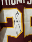  25 Chris Thompson Of Washington Redskins Signed Authentic Nfl Game Home Jersey
