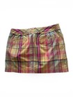 Plaid Cotton Blend Mini Skirt Women   s Size 8 Old Navy Early 00s