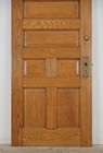 Antique 7 Panel Chestnut Entry Door 82 625 X 35 75 In 
