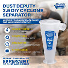 Oneida Air Systems Dust Deputy 2 5 Diy Cyclone Separator  Accessory Only  Clear