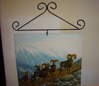 2018 Lang Scroll Calendar Wall Hanger  Black Wrought Iron  14-1 4  L X 5  H