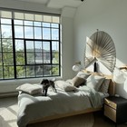 Chumdecor Bamboo Fan Wall Decor  Gray  31 In