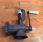 Vintage Cast Iron Enterprise No  10 Tinned Meat Grinder Food Chopper Clamp Old