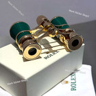 Rolex Green Gold Trim Lacquer Engraved Opera Binoculars Ad Vip Gift