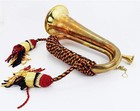 Bugle Brass Military Army Cavalry Style Horn With Rope  Free Hard Case And Mouth
