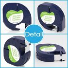 10pk Dymo Letratag Refill 91330 White Paper 12mm Label Tape For Dymo Lt-100h