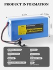 36v 20ah Li-ion Rechargeable Battery Pack 30a Bms 18650 Lithium Battery
