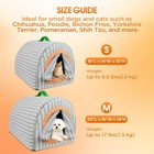 Dog House Indoor For Small Dogs  2-in-1 Enclosed Dog Bed With Cover Cave   Cu   