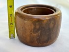 Vintage Japanese Kiri Wood Hibachi Brazier W  Copper Liner Maki-e Flowers  