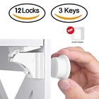 Magnetic Child Safety Lock For Cabinets Drawers Baby Proof Door Protection Pro 