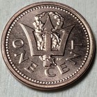 Barbados - One Cent - 1997 Gem Uncirculated Coin   Trident   Free Shipping