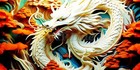 Dragon Design Aquarium Background Self-adhesive Hd Poster Fish Tank 3d Sticker