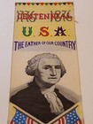 1876 George Washington Stevengraph Ribbon Centennial Exhibition Philadelphia Pa