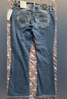 Miss Me Bootcut Blue Embroidered Mid Rise Stretch 30x30  nwt 