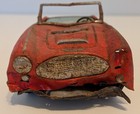 Vintage Bandai Japan Austin Healey Tin Friction Car Convertible Toy As-is
