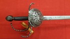 Classic Continental Pierced Cup Rapier With Exceptionally Long Blade Circa 1625