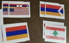 Lebanese Flag Sticker 3x5 W  Transfer Tape Quality Bumper Vinyl Sticker Lebanon