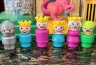 Vintage 1974 Fisher-price Little People  993 Castle Complete -dragon Both Ears