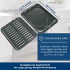 Universal Broiler Pan With Rack For Oven  Non-stick Pan  2 Large Black