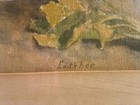 Antique Vintage Signed Original Still Life Radish Painting  Edith Lee