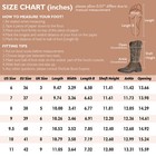 Brown Black Women s Western Boots Wide Square Toe Cowgirl Cowboy Boots Mid Calf