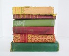 Antique Vintage Books  Distressed Shabby Lot Of 6  1897-1940s  Decor Staging Pro