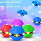 Magic Meta Bounce Ball 2-in-1 Flying Saucer Transforming Led Bouncy Toy Kids Pet