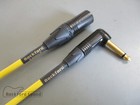 Mogami W2549 Yellow   Gold Xlr Male To Right Angle 1 4  Ts   Unbalanced Cable