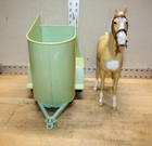 Vintage 1965 Marx Toy Johnny West Thunderbolt Horse   Horse Trailer