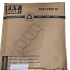 Pet Gear Easy Step Iii Pet Stairs 3-step Cat Dog 150lb Coffee Bean Washable