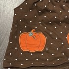 Carter   s Pumpkin Jumper Dress Girls 3m Brown Polka Dot Fall Halloween