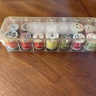 Vintage 14 Spool Tidee Maid Thread Box   Thread 1950s-70s Sewing Mcm Wooden Kit