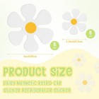16 Pcs Flower Car Magnets Retro Hippie 60s 70s Decorative Refrigerator Flower Fu