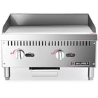 24  Commercial Gas Countertop Griddle Manual Controls Grill Restaurant Ng Lpg