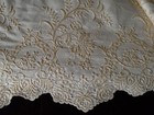 Vintage Porthault For Dan River Embroidered Full Sheet   2 Pillowcases Zz898